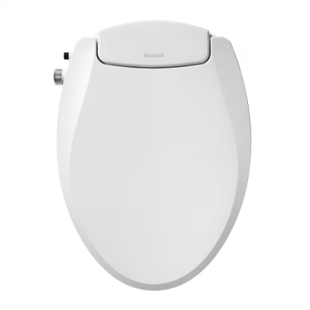 Brondell Swash EcoSeat S101 Non-Electric Bidet Toilet Seat, Elongated White