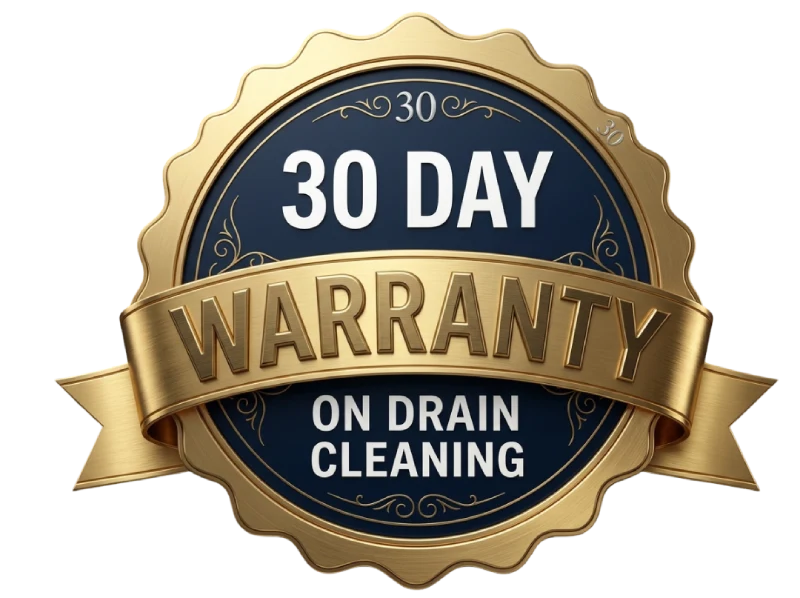 drain cleaning 30day warranty